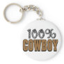 100% Cowboy Key Chain