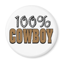 100% Cowboy magnets