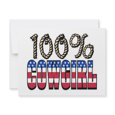 100% Cowgirl Personalized Invitations by Mustang_Lady