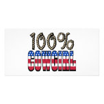 100% Cowgirl Photo Greeting Card