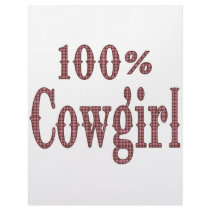 100% Cowgirl - (pink & brown plaid lettering) letterhead by dollface766 100% Cowgirl - (pink & brown plaid lettering) letterhead