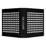 100 Cows - White on Black (1.5in) Vinyl Binder