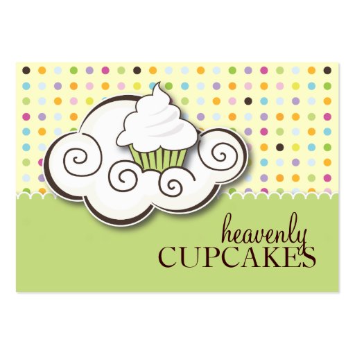 100 Cupcake Gift Vouchers Business Cards (front side)