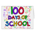 100 Days of School Confetti cards