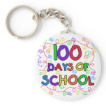 100 Days of School Confetti Key Chains