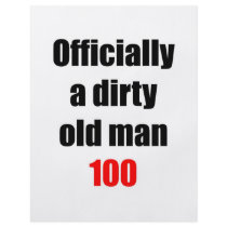 100  Dirty Old Man Flyer Design