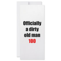 100  Dirty Old Man Rack Card Template