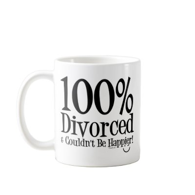 100% Divorced Coffee Mug by UTeezSF