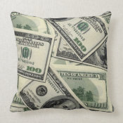 100 dollar pillow throwpillow