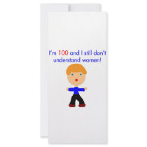 100 Don't understand women Full Color Rack Card