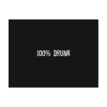 100% Drunk postcards