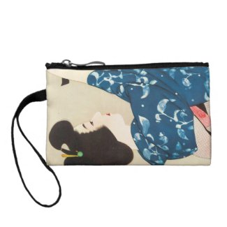 100 Figures of Beauties Wearing Takasago Kimonos Change Purse