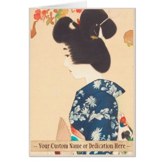 100 Figures of Beauties Wearing Takasago Kimonos Cards