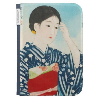 100 Figures of Beauties Wearing Takasago Kimonos Kindle 3G Covers
