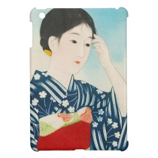100 Figures of Beauties Wearing Takasago Kimonos iPad Mini Cases