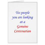 100  Genuine Centenarian Cards