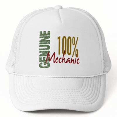 100% Genuine MECHANIC Trucker Hat by professiongifts