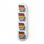 100% German Wavy Flag Design Skateboard