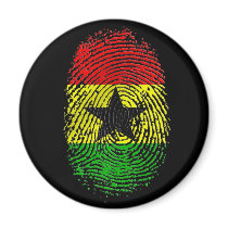 100% Ghanian Ghana DNA pride gifts Refrigerator Magnets