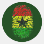 100% Ghanian Ghana DNA pride gifts Round Stickers