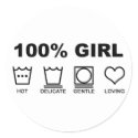 100% Girl stickers by EMDesigns 100% Girl stickers
