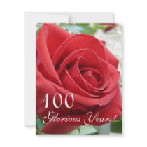 100 Glorious Years!-Birthday Celebration Invitation