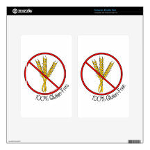 100% Gluten Free Decal For Kindle Fire