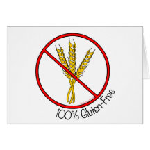 100% Gluten Free Greeting Card