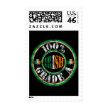 '100% Grade A Irish' Faded Stamp Postage Stamp