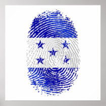 100% Honduran flag of Honduras DNA fingerprint
