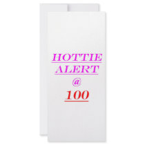 100 Hottie Alert Rack Cards