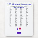 100 Human Resources Acronyms mousepads by onesockjr 100 Human Resources Acronyms mousepads