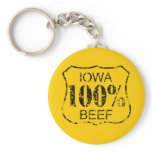 100% Iowa Beef Keychain