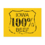 100% Iowa Beef Postcard