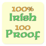 100% Irish 100 Proof Sticker