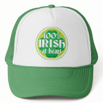 100% IRISH AT HEART hats