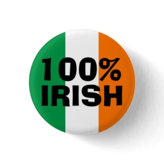 100% Irish button