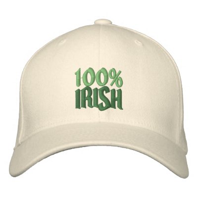 100% Irish Embroidered Baseball Cap by OfficeGangsta