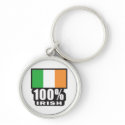 100% Irish/St. Patrick's Day Keychains