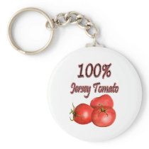 100% Jersey Tomato Key Chains