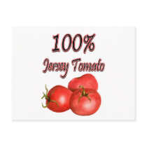100% Jersey Tomato Postcard