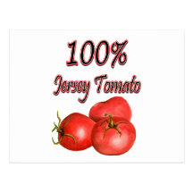100% Jersey Tomato Postcard