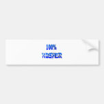 100% kosher Jewish gifts Bumper Sticker