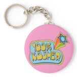 100% Kosher - Jewish Hebrew humor Key Chain