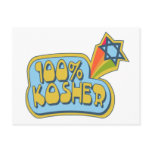 100% Kosher - Jewish Hebrew humor Postcard
