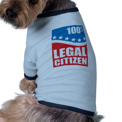 100% Legal Citizen Pet Tee by AmericanElephant