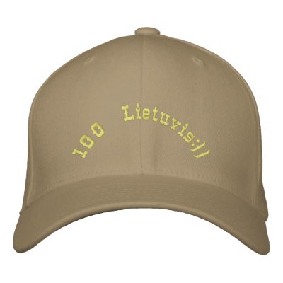 100% Lietuvis:)) Embroidered Hats by princesskotri