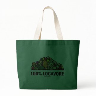 100% Locavore (Pile Of Vegetables) zazzle_bag