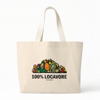 100% Locavore (Pile Of Vegetables) zazzle_bag