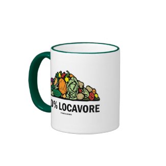 100% Locavore (Pile Of Vegetables) zazzle_mug